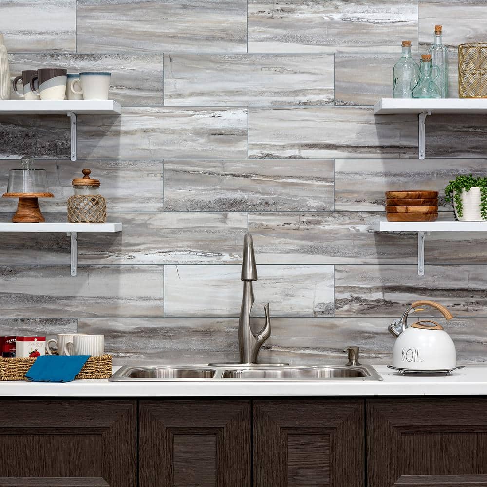 Palisade Louvre Granite Interlocking Vinyl Wall Tiles