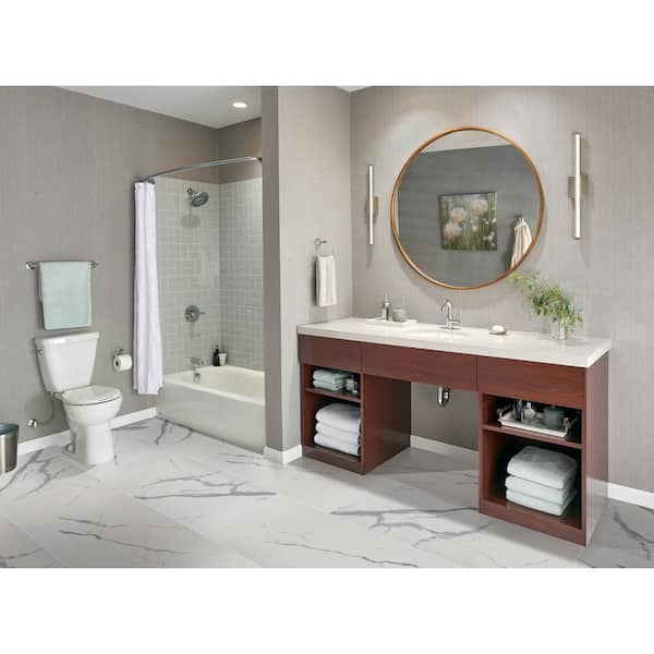 Ader Tegal 24 in. x 48 in. Polished Porcelain Marble Look Floor and Wall Tile (27 cases/432 sq. ft. /pallet)