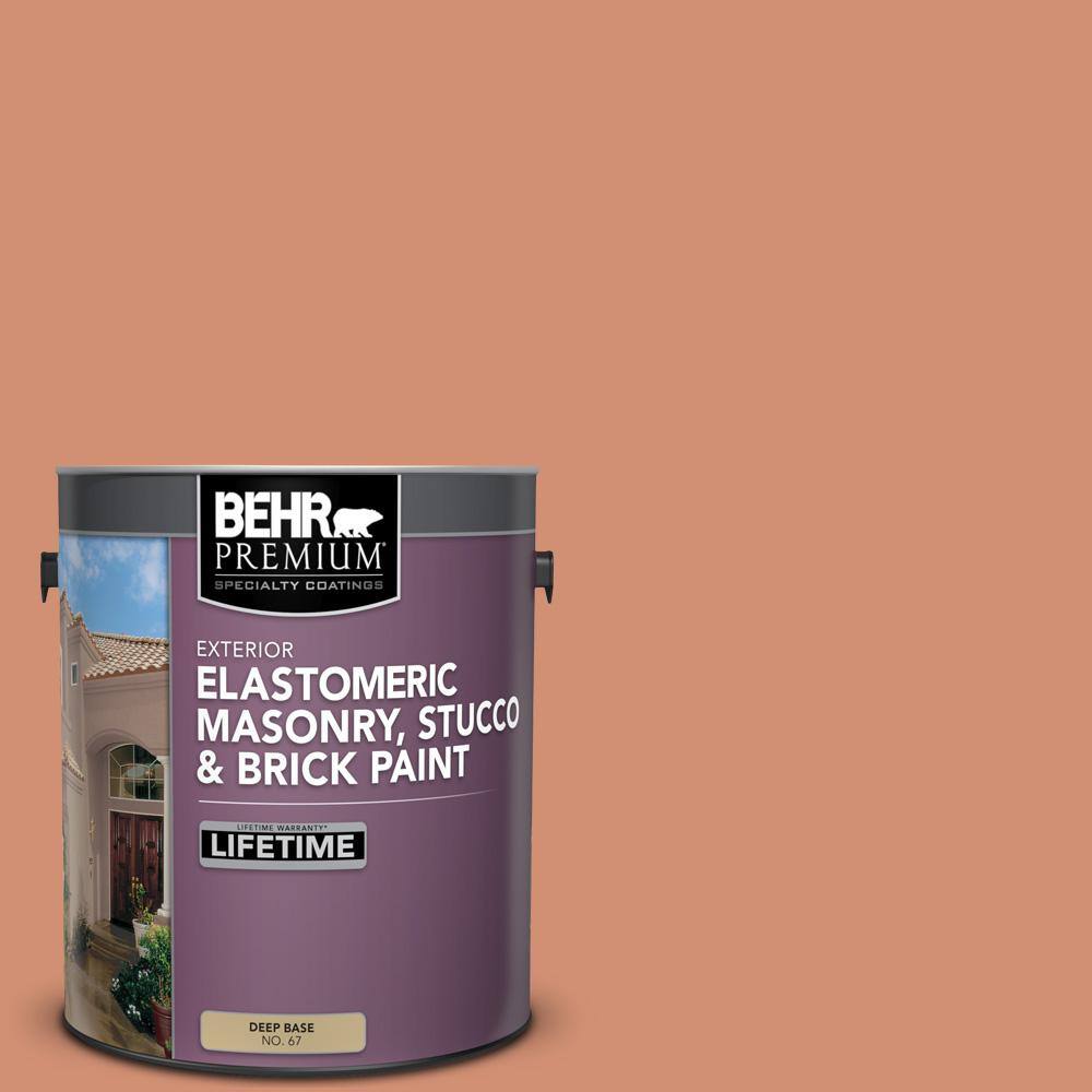 BEHR PREMIUM 1 gal. M2005 Terra Cotta Clay Elastomeric Masonry
