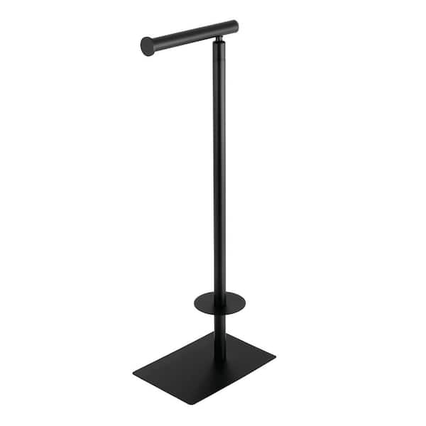 Kingston Brass Claremont Freestanding Toilet Paper Holder in Matte Black