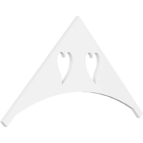 Ekena Millwork Winston 1 in. D x 24 in. W x 48 in. L Signature Urethane Gable Pediment