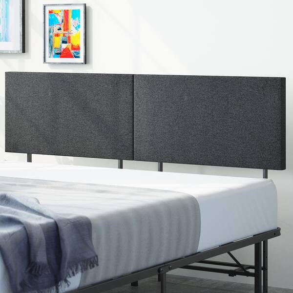 Zinus Smartbase Black Queen Metal Bed, Zinus Upholstered And Metal Full Queen Headboards
