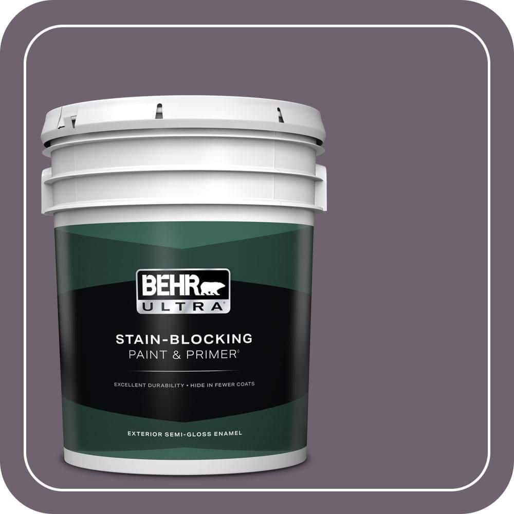 5 gal. #670F-6 Vintage Grape Semi-Gloss Enamel Exterior Paint & Primer product image for price tracking
