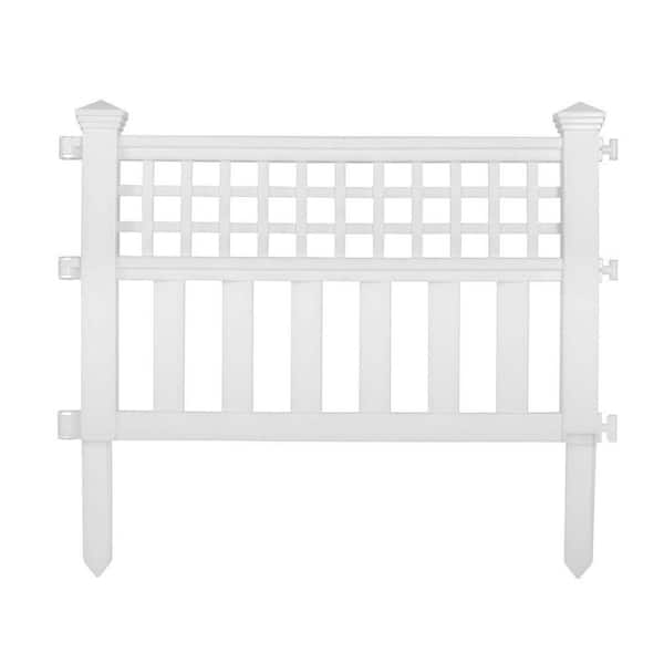 Suncast Grand View 14 in. Resin Garden Fence