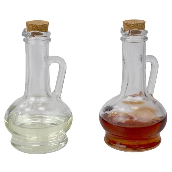 Glass bottles for vintage oil and vinegar years /' 60