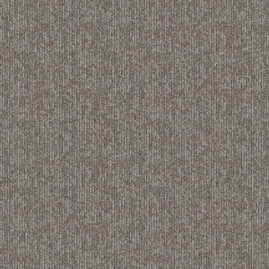 Crescent Creek - Trending Now - Brown Commercial 24 x 24 in. Glue-Down Carpet Tile Square (96 sq. ft.)
