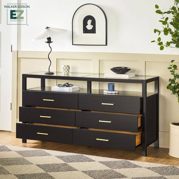 black glass dresser Edward Dresser main image 1