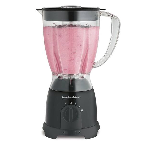 Proctor Silex 8-Speed Space-Saving Blender with Plastic Jar in Black