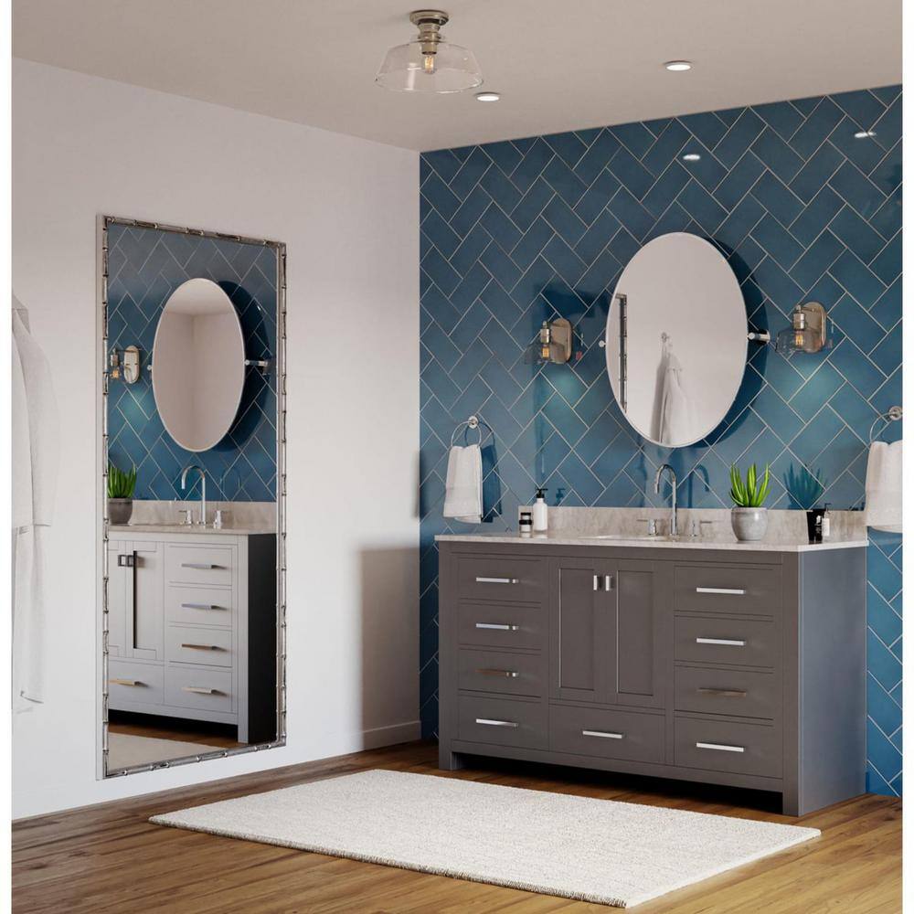 Brushed Nickel 1-Light Vanity Fixture with Clear Glass Shade