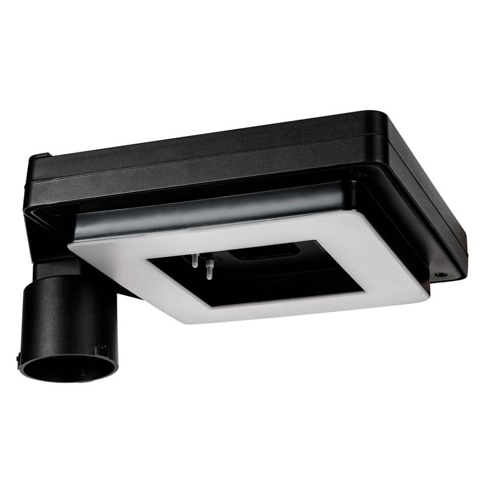 Black Aluminum Modern LED Solar Lamp Post Light