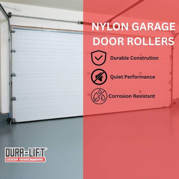 PGN 2" Nylon White Garage Door Rollers 20 Pack - Quiet And