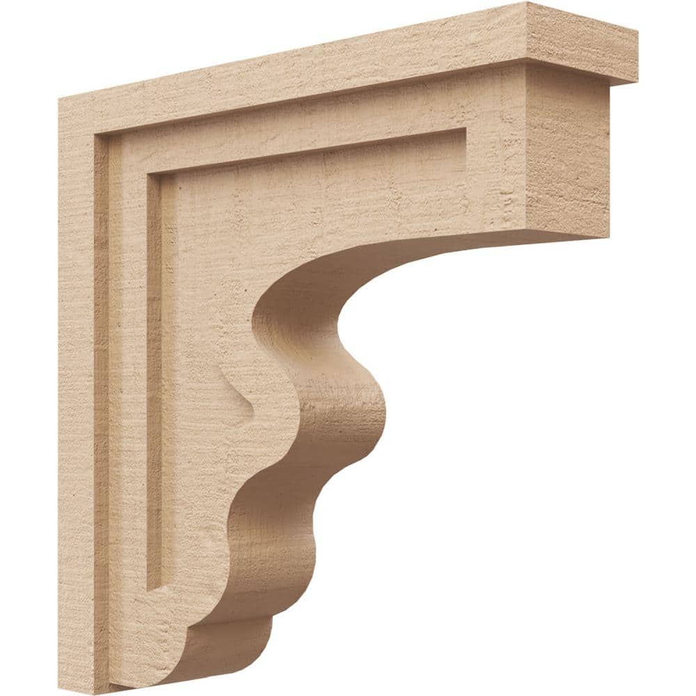 4 in. x 16 in. x 16 in. Thin Highland Rough Cedar Woodgrain TimberThane Corbel, Primed Tan price history on PriceWatchPro