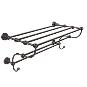 Waverly Place Collection 24 in. W Train Rack Towel Shelf in Oil Rubbed Bronze