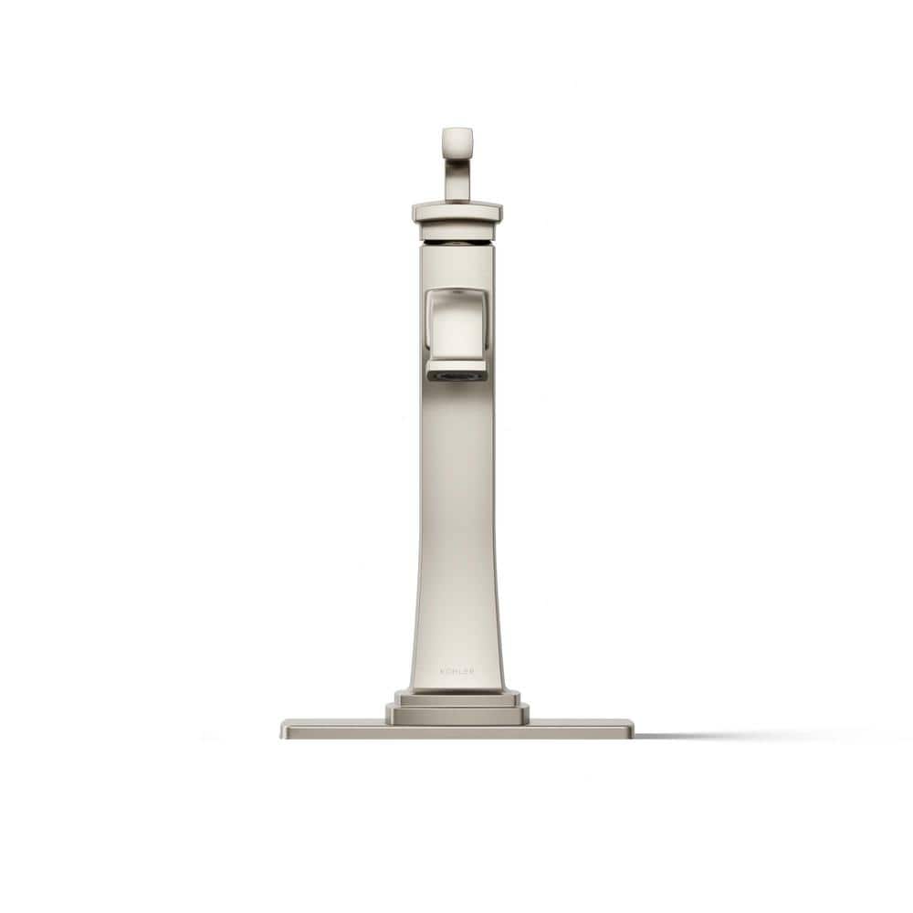 Elegant Riff Tall Single-Handle 11.38" Bathroom Faucet in Vibrant Brushed Nickel