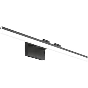 39 in. 1 Light Black LED Vanity Light Bar with Dimmable 5500K Light