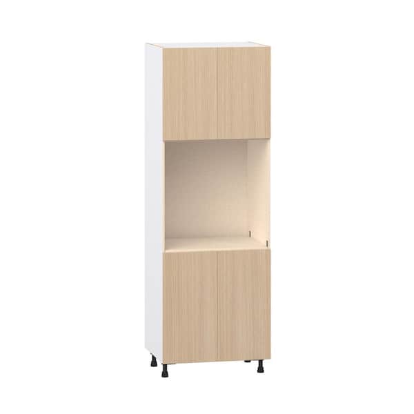 Timberline 30 in. W x 24.5 in. D x 89.5 in. H Assembled Shaker Single Oven Kitchen Cabinet in Mojavi Oak