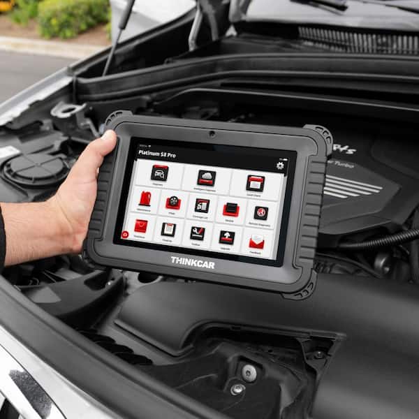 8 in. Professional Vehicle Diagnostic Scanner Tool OBD2 Car Code Reader - PLATINUM S8 PROLINK