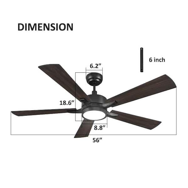 CARRO Daisy 45 in. Integrated LED Indoor White Smart Ceiling Fan with Light  and Remote, Works with Alexa and Google Home HS453V-L22-W1-1-FMA - The Home  Depot