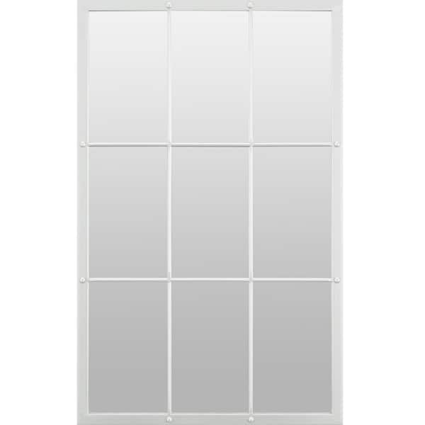 Photo 1 of 24 x 1 x 38 in. Rectangular Metal Silver Homestead Manor Window Mirror