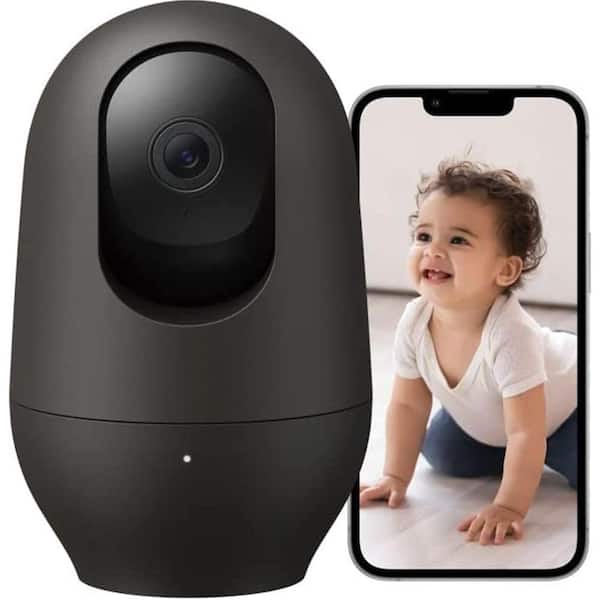nooie Wireless 1080p Full HD Indoor Black 360 Home Security Camera