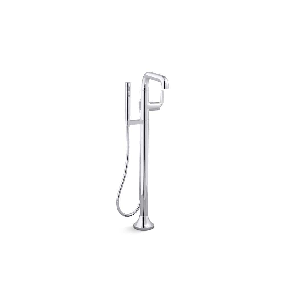 Tone Polished Chrome Freestanding Tub Faucet with Hand Shower