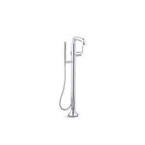 Tone Single-Handle Claw Foot Tub Faucet with Handshower in Polished Chrome