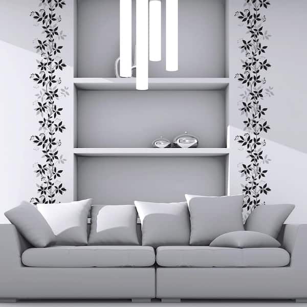 5xBlack White Grid Mosaic Wall Decal Wall Sticker Living Room