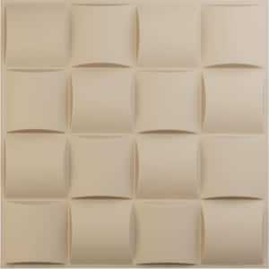 19 5/8 in. x 19 5/8 in. Baile EnduraWall Decorative 3D Wall Panel, Smokey Beige (Covers 2.67 Sq. Ft.)