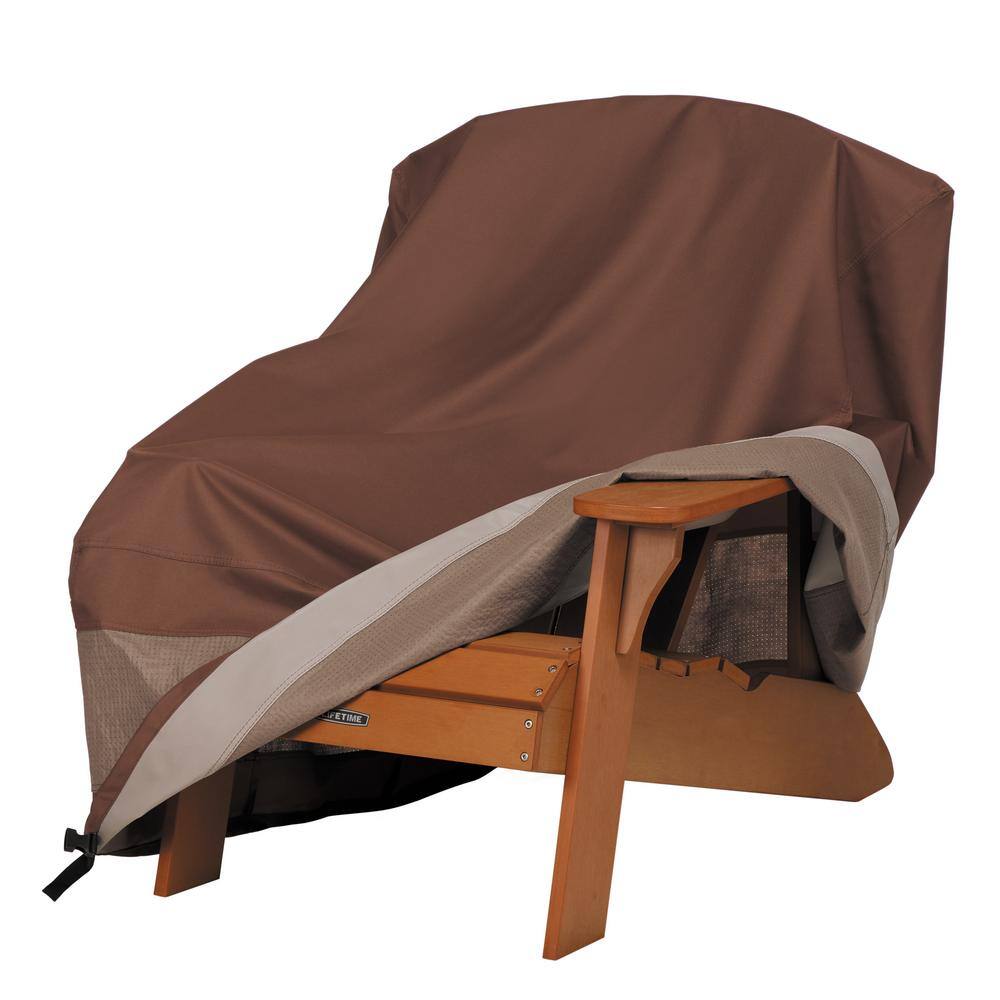 Ultimate Waterproof 32 Inch Brown and Beige Patio Chair Cover