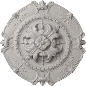 2-3/8 in. x 16-1/2 in. x 16-1/2 in. Polyurethane Southampton Ceiling Medallion, Ultra Pure White