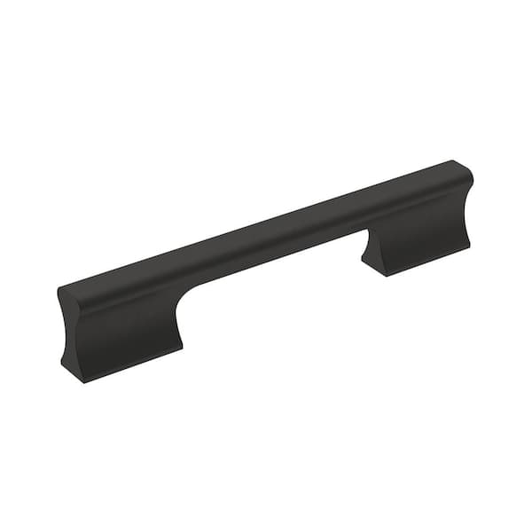 Amerock Status 5-1/16 in. (128mm) Modern Matte Black Bar Cabinet Pull