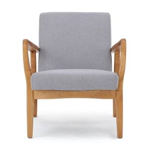 Perseus Light Grey Fabric Club Chair