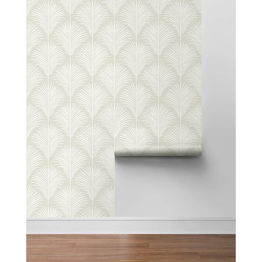 Sea Salt Palm Frond Self-Adhesive Vinyl Wallpaper
