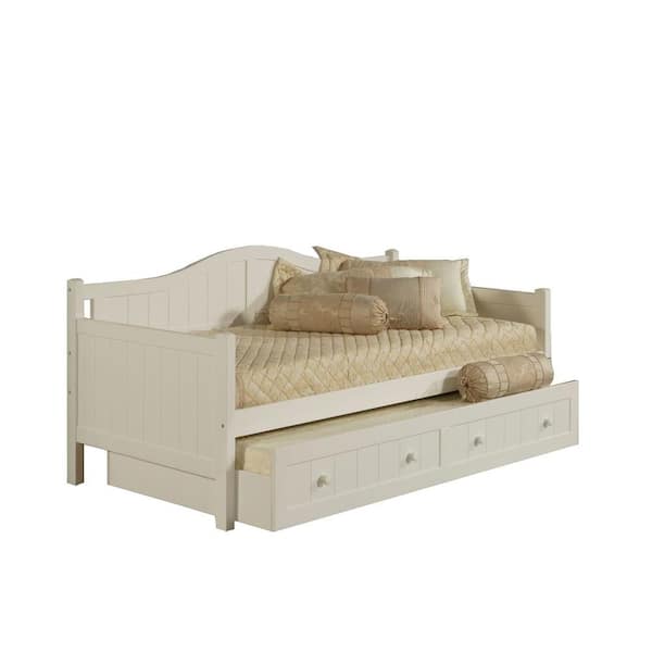 Hillsdale Furniture Staci Twin Size Daybed with Trundle in White
