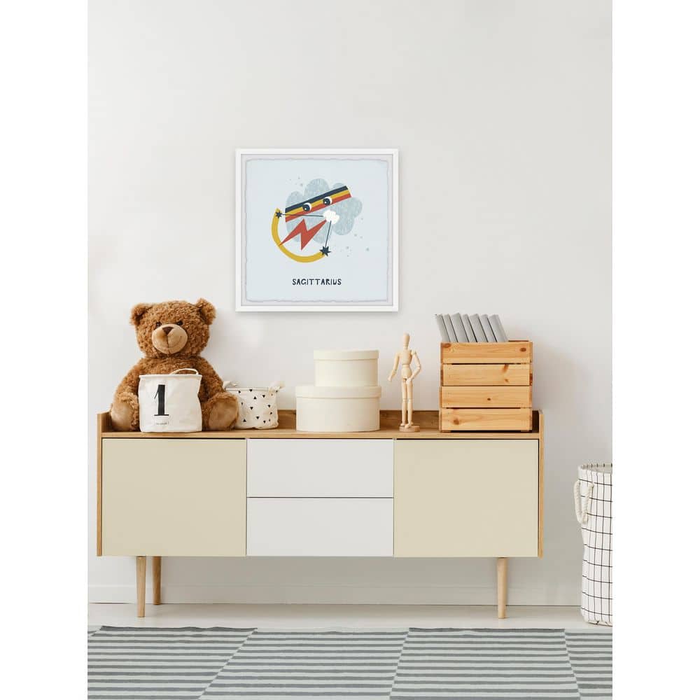 Sagittarius Zodiac Astronomy Art Print with Hand-Framed Design