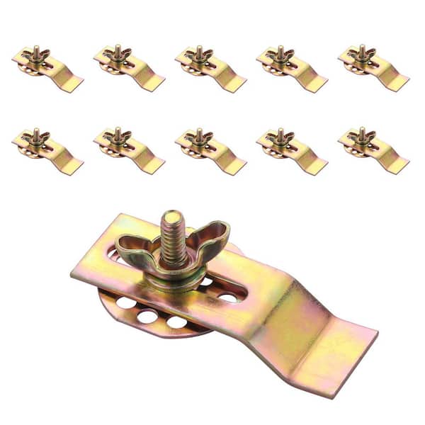 Sink Mounting Clip/Bracket Undermount in Bronze 10 pcs Kit