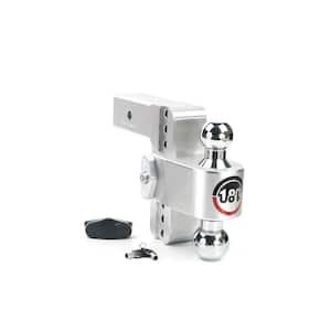 180 Hitch - 6" Adjustable Trailer Hitch Ball Mount for 2.5" Receiver w/ Chrome Plated Balls, 18,500 lbs GTW