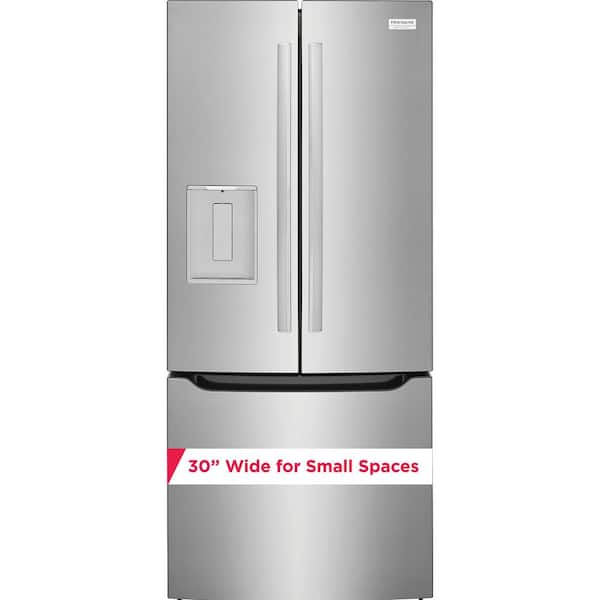 30 in. 20 cu. ft. Standard Depth French Door Refrigerator in SmudgeProof Stainless Steel