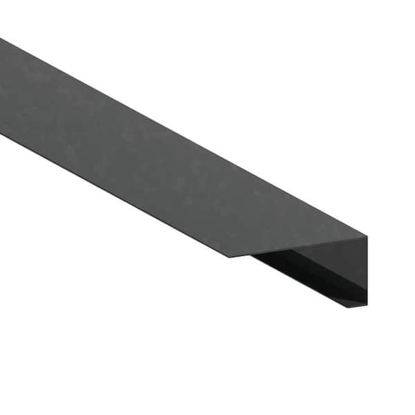 Gibraltar Building Products 2-1/2 in. x 1-1/8 in. x 3/8 in. x 10 ft. Bonderized Steel 3-Way Roof Edge Flashing