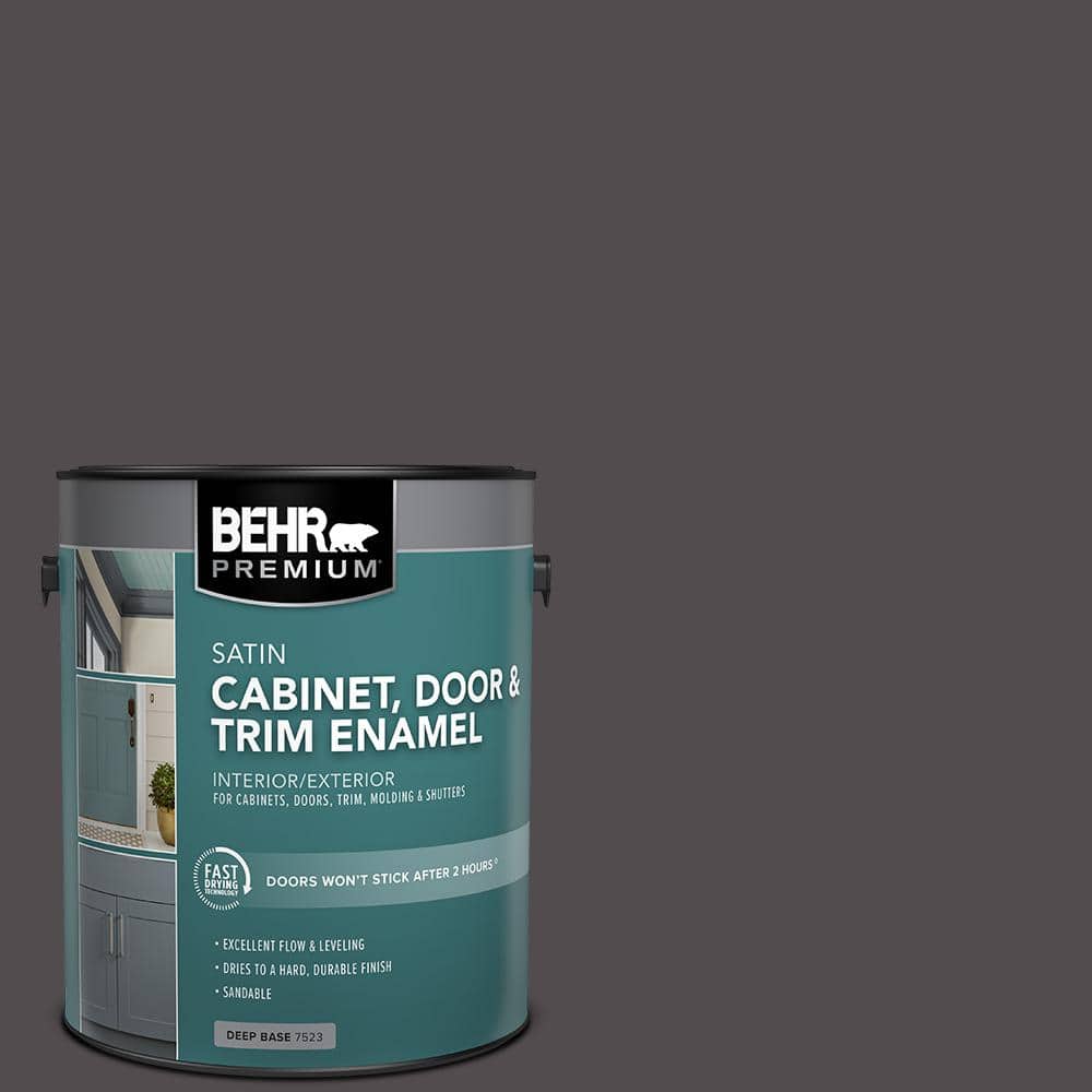 1 gal. #N570-7 Black Elegance Satin Enamel Interior/Exterior Cabinet, Door & Trim Paint price history on PriceWatchPro