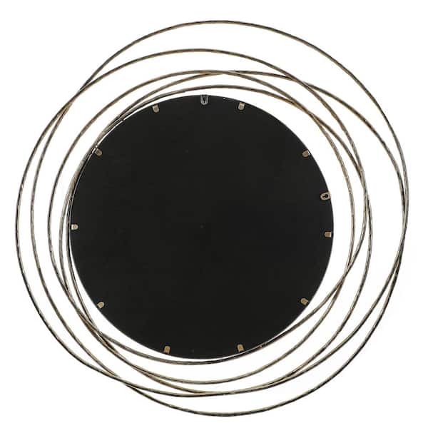 39 X 39 Large Mirror for Wall Decor, Round Decorative Wall 39 x 39 Black