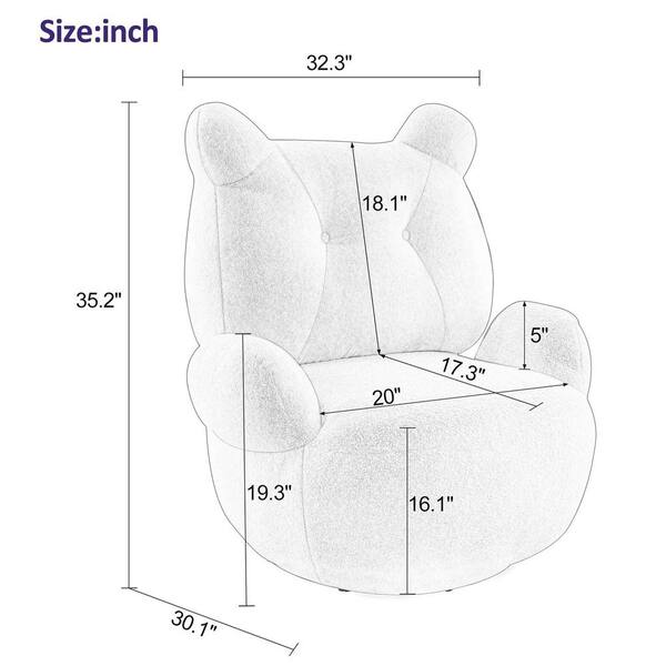 Velour Armchair Booster Cushion