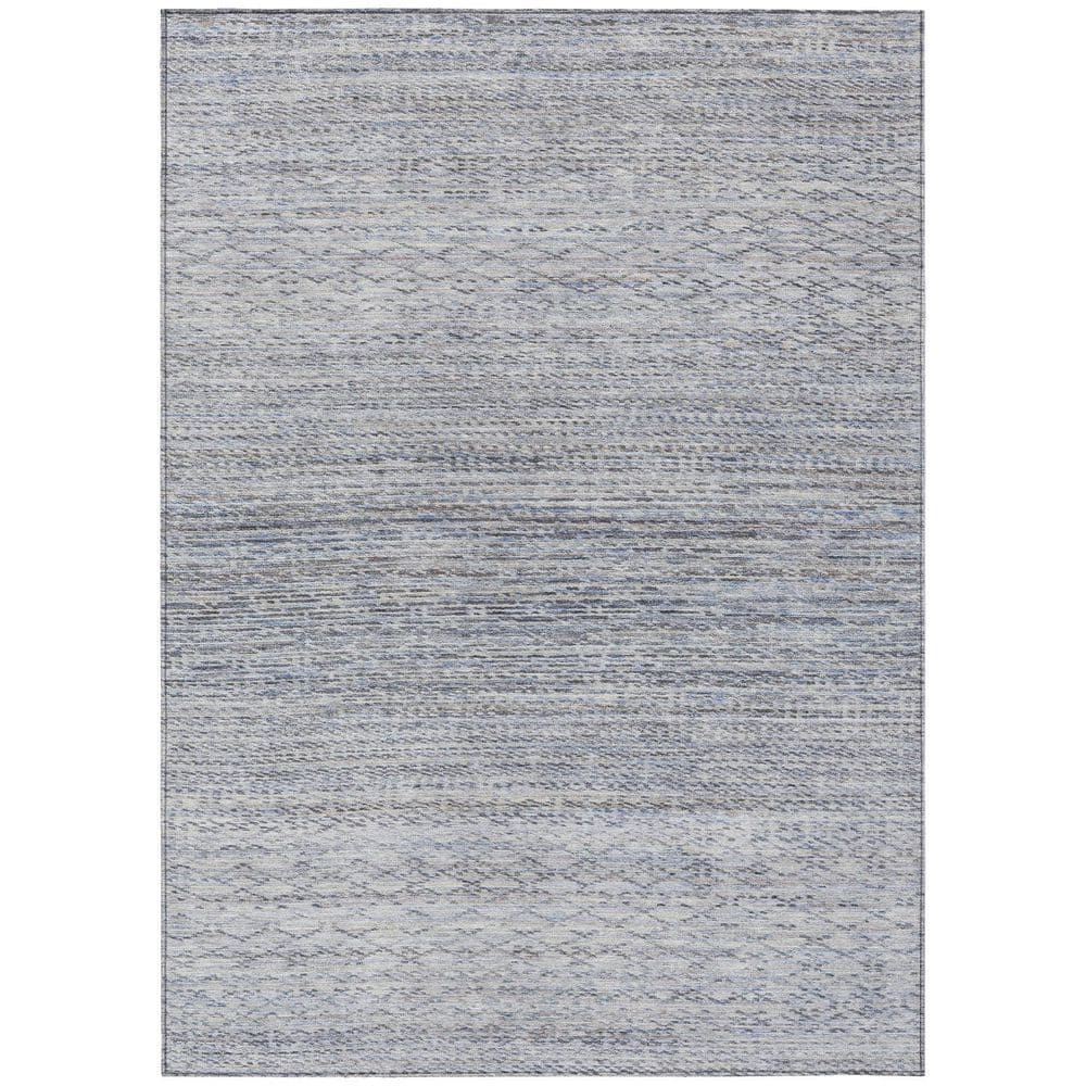Chantille Machine Washable Indoor/Outdoor Abstract ACN2150 Sky 3 ft. x 5 ft. Area Rug price history on PriceWatchPro