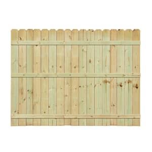 Installed Pressure Treated Pine Dog-Ear Picket Fence