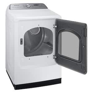 7.4 cu. ft. Smart Bented Electric Dryer with Pet Care Dry and Steam Sanitize+ in White