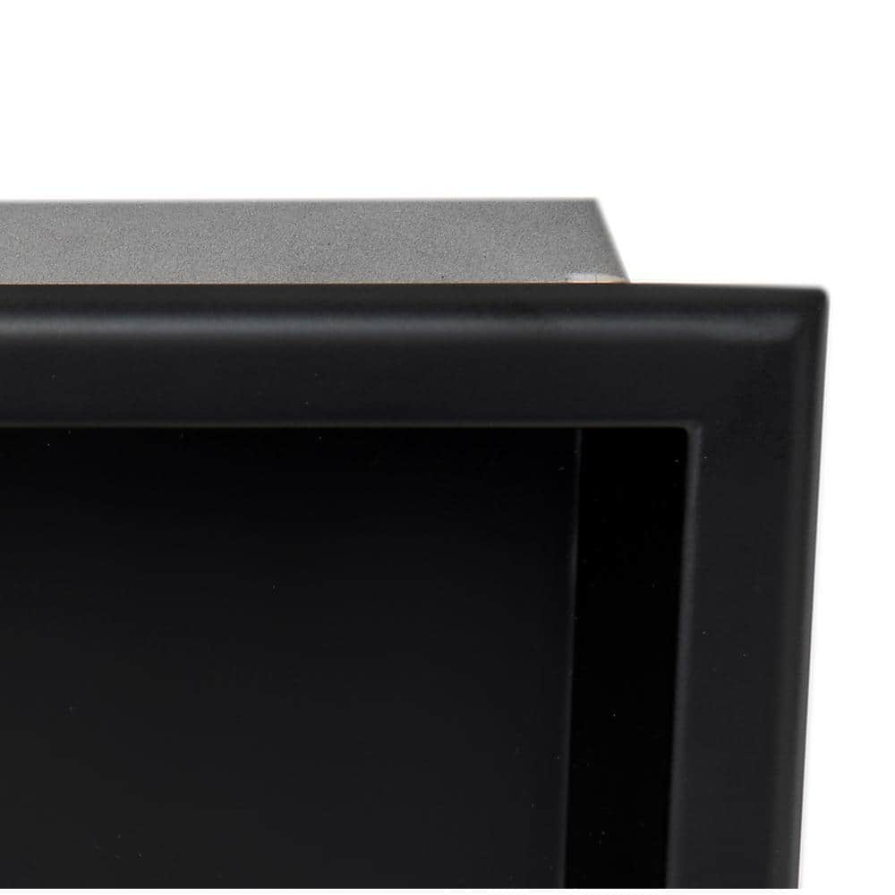 Matte Black Stainless Steel Wall Mount Shower Niche Shelf