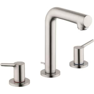 Talis S 8 in. Widespread 2-Handle Bathroom Faucet in Brushed Nickel