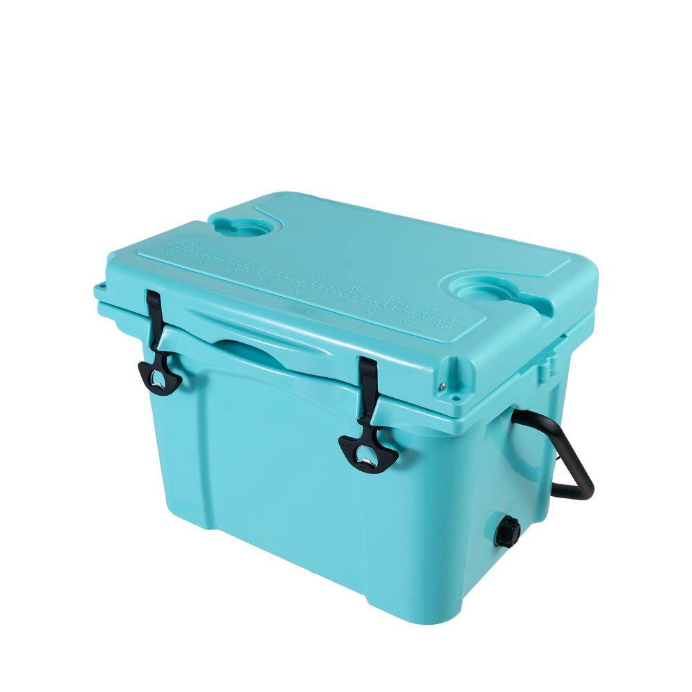 25 qt. Portable Cooler, Insulated Hard Cooler with Bottle Opener