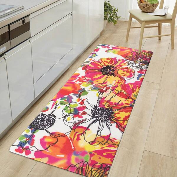 World Rug Gallery Kitchen Durable Anti Fatigue Standing Mat - On