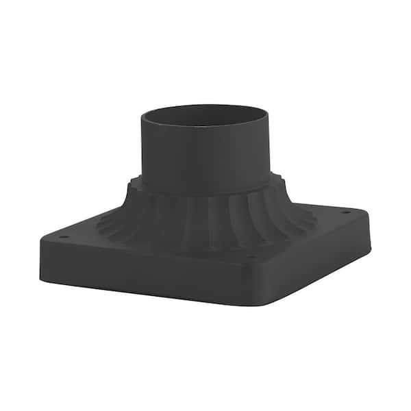 AVIANCE LIGHTING Textured Black Outdoor Pier Mount Adapter